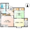 レモンバーム 2LDKの間取り