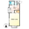 ファミーユA 1Kの間取り