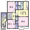 サンライズスクエア 3LDKの間取り
