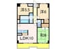 ロイヤルプレイス０１０ 3LDKの間取り