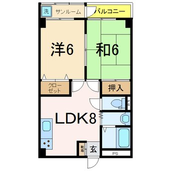 間取図 プレステージ　１