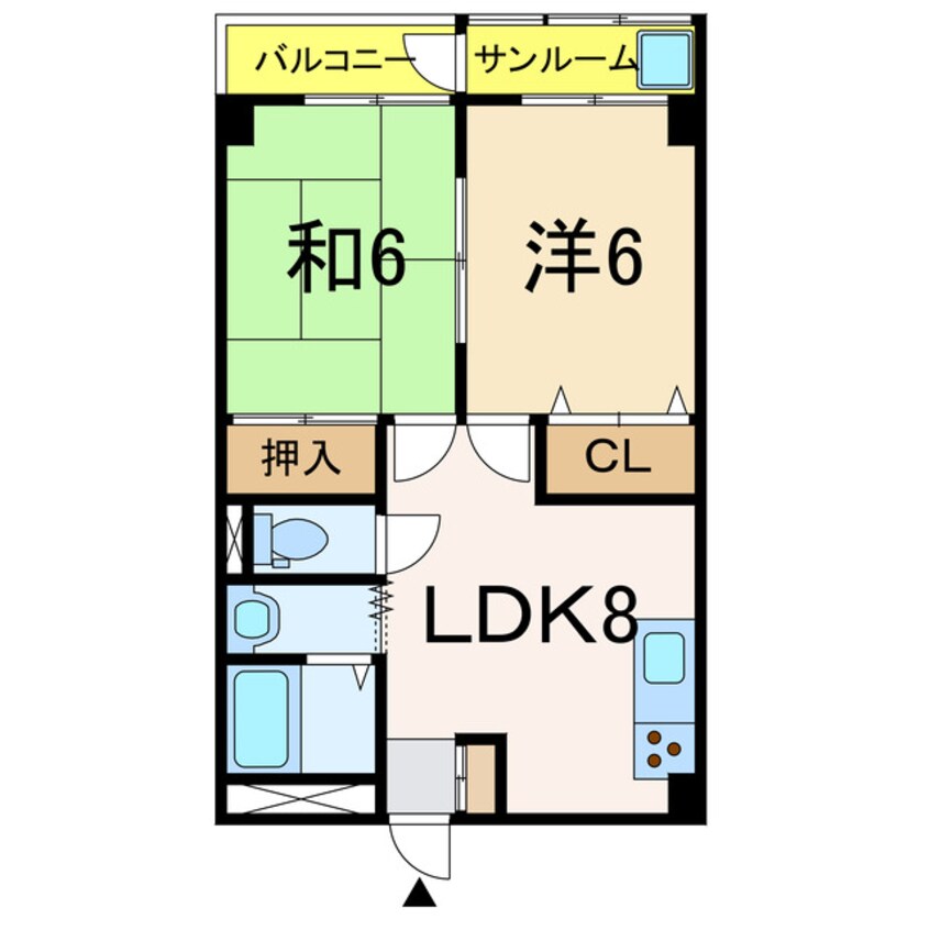 間取図 プレステージ　１