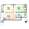 エスポアール大山 2DKの間取り