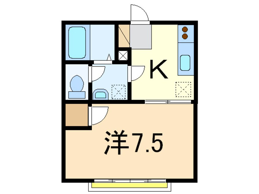 間取図 ジュネパレス千手