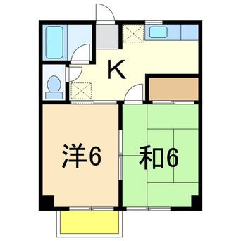 間取図 コーポリバーサイドⅢ