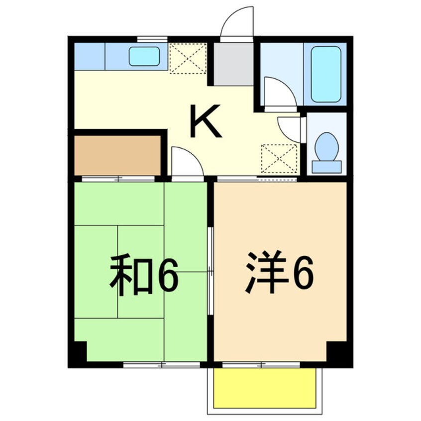 間取図 コーポリバーサイドⅢ