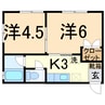 ＬＡＴ37°Ｎ 2Kの間取り