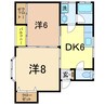 ミナミパレス 2DKの間取り