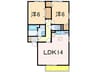 セジュールヤマト 2LDKの間取り