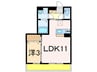 ボナール本館 1LDKの間取り