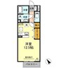 WHITE ROOM 曙 1Rの間取り