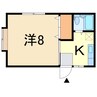 エイトハイツ 1Kの間取り