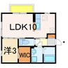 エスポワール前田Ｂ 1LDKの間取り