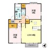 セピアコート 2LDKの間取り