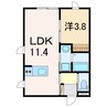 エール　Ａ 1LDKの間取り