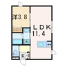 エール　Ｂ 1LDKの間取り