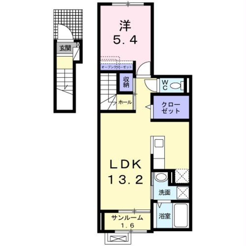 間取図 モデルヌ・チャイ