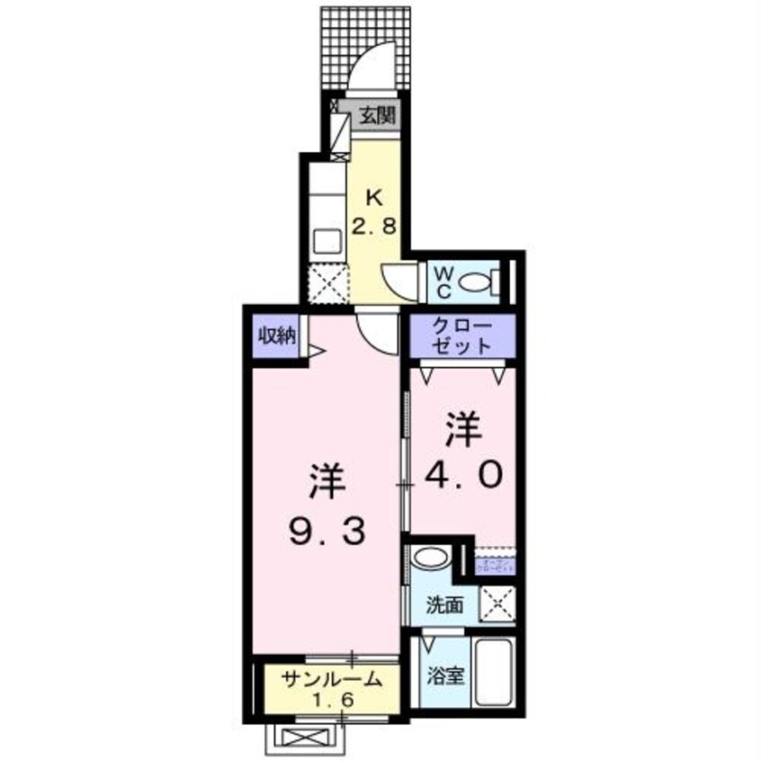 間取図 モデルヌ・チャイ