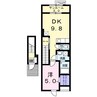 コンセル ジュール 1DKの間取り