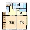 グランドソレイユ 2Kの間取り