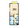 リヴァージュ 1Kの間取り