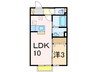 セジュール土合 1LDKの間取り