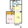 アムール 1LDKの間取り