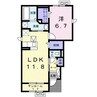 コーヴォ大山 1LDKの間取り