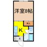 イオ 1Kの間取り