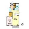 グランジュテ 1LDKの間取り