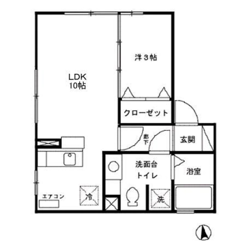 間取図 ドエルS