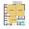 ベルスケッチ 2Kの間取り
