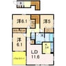 プレジール美沢 3LDKの間取り