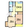 スプリングハイツ 2DKの間取り