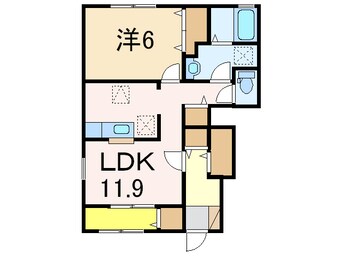 間取図 リュミエール学校町