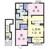 ヴィベール 2LDKの間取り