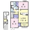 ヴィベール 2LDKの間取り
