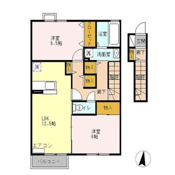 間取図 エスポワール前田Ａ