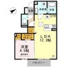カピトロ 1LDKの間取り