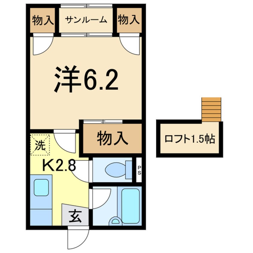 間取図 サンハイム（石動南）