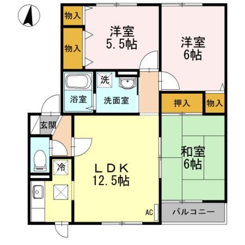 間取図 ハイセレールフラット