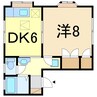 ACBエース 1DKの間取り