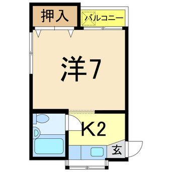 間取図 ワンセルフ（下山）