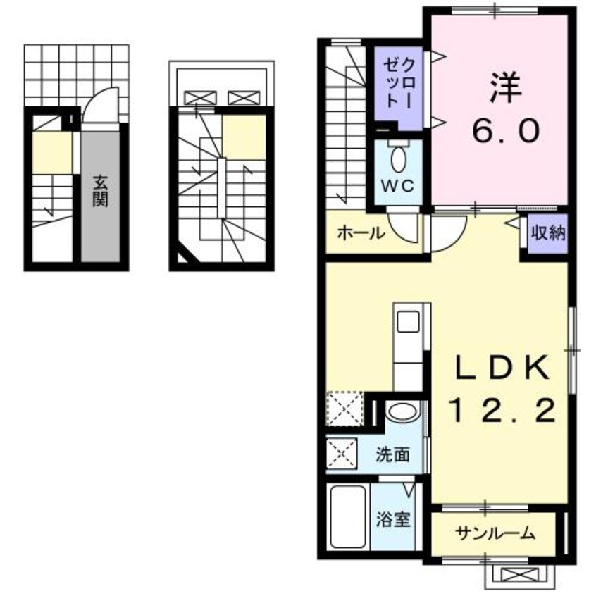 間取図 セブンヒルズガーデン寿A