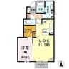 コンフォルトドゥ 1LDKの間取り