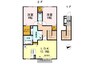 アクシア（城岡） 2LDKの間取り
