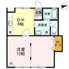 パークハイツ（中興野） 1DKの間取り