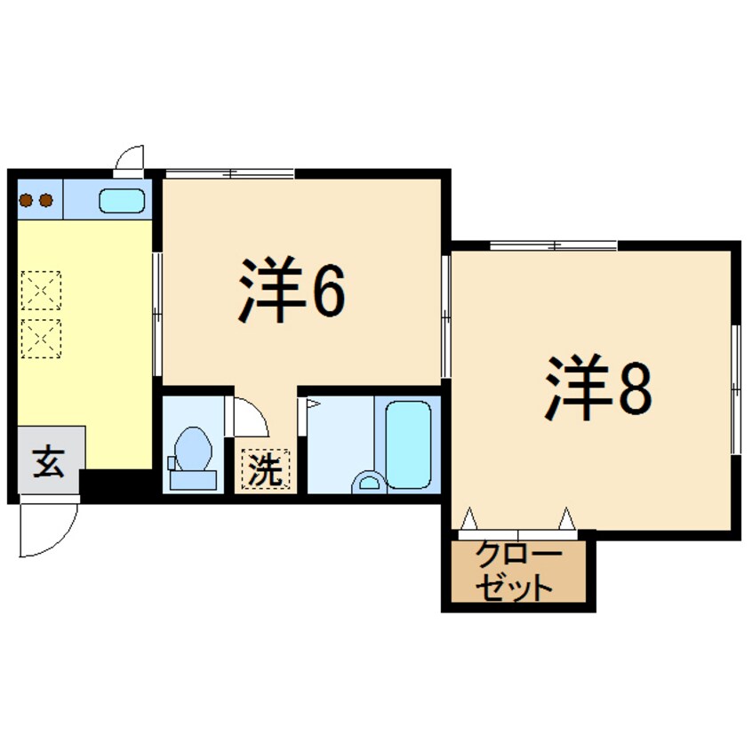 間取図 ドミール金房Ⅱ