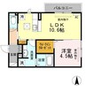 カルム 1LDKの間取り