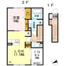 アヴェニール 1LDKの間取り